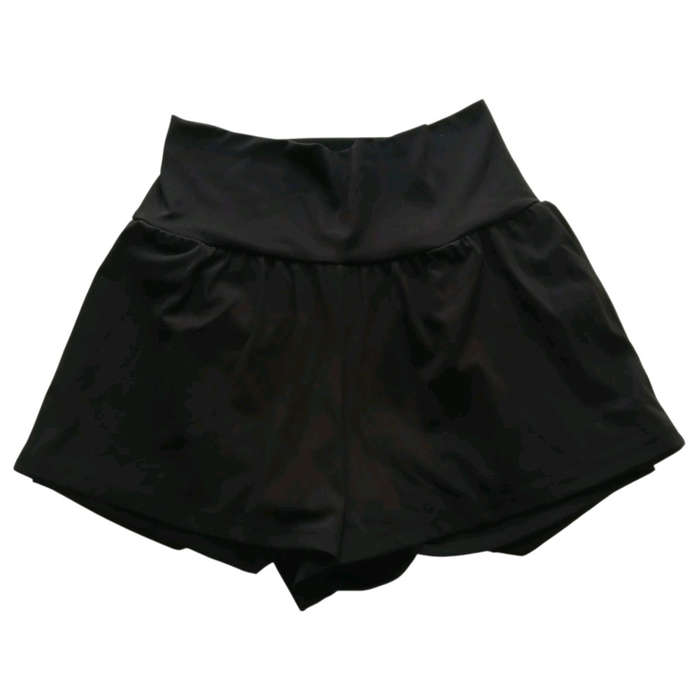 Helera Flowy Athletic Shorts Women Small Black Butterfly Running Workout Gym